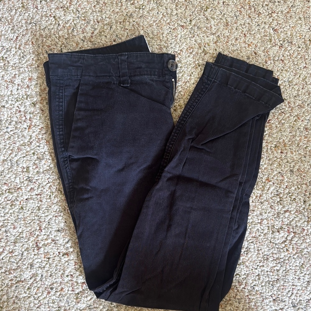 Women's Black Gap Girlfriend Khaki Pants